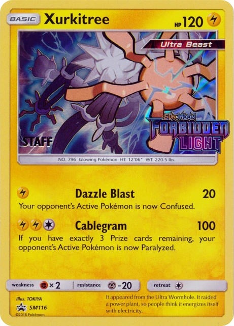 Image for Xurkitree - SM116 (Prerelease) [Staff] (SM116) [SM Promos] - Pokemon