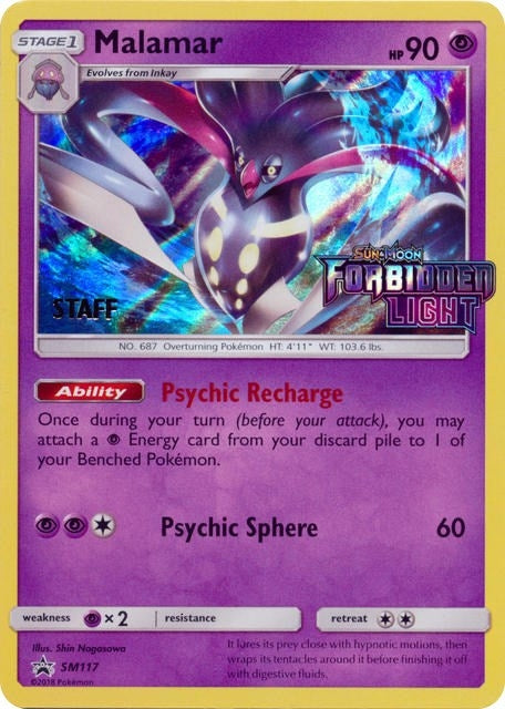 Image for Malamar - SM117 (Prerelease) [Staff] (SM117) [SM Promos] - Pokemon