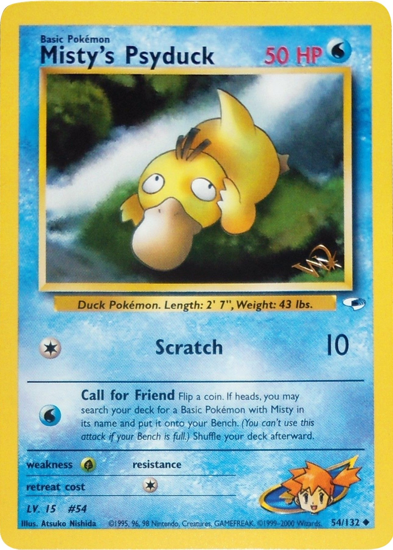 Image for Misty's Psyduck [W Stamped] (054/132) [WoTC Promo] - Pokemon