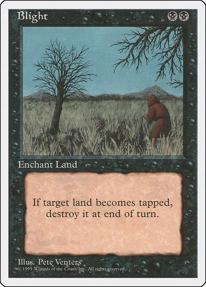 Image for Blight [Fourth Edition] - Magic: The Gathering