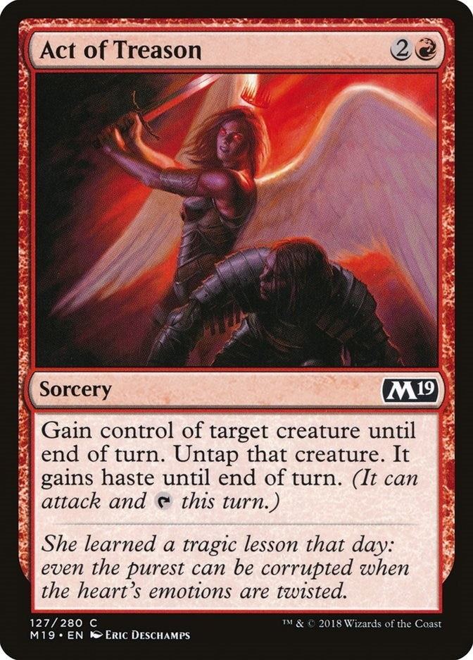 Image for Act of Treason (127) [Core Set 2019] - Magic: The Gathering