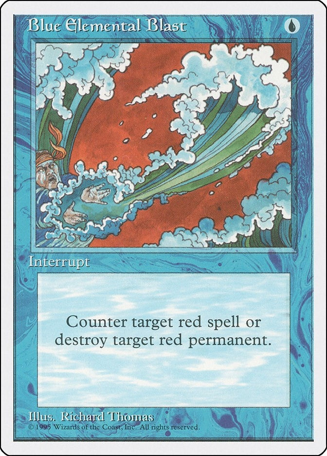Image for Blue Elemental Blast [Fourth Edition] - Magic: The Gathering