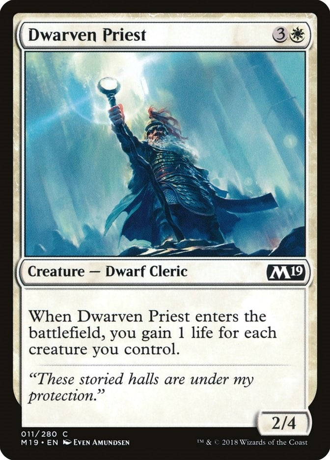 Image for Dwarven Priest (11) [Core Set 2019] - Magic: The Gathering