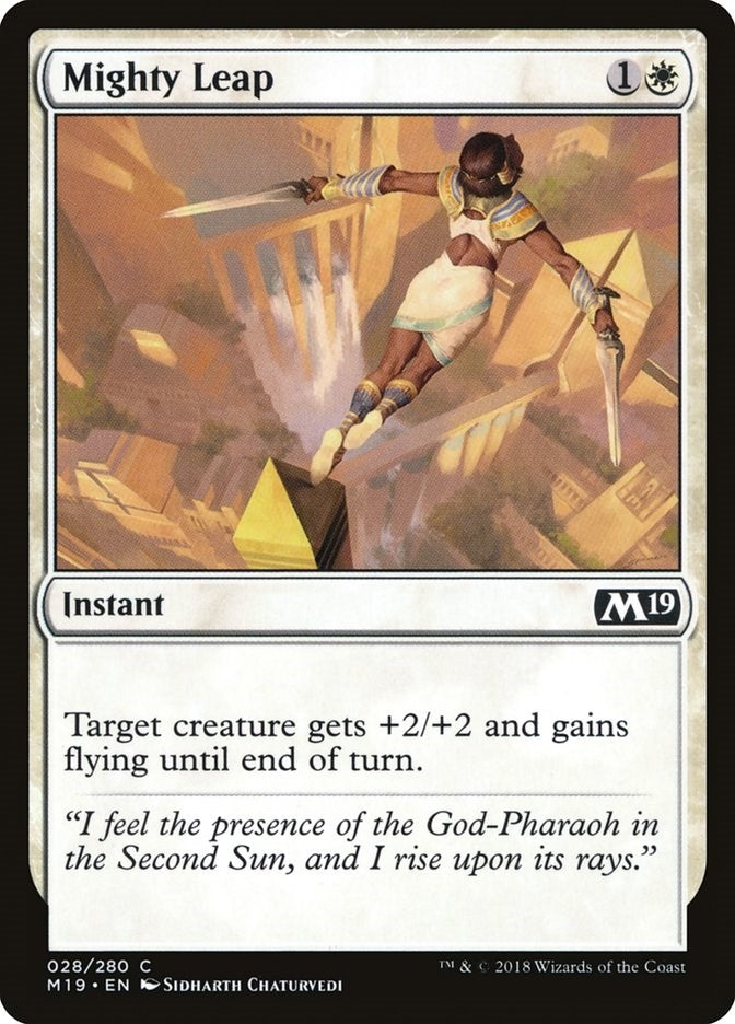 Image for Mighty Leap (28) [Core Set 2019] - Magic: The Gathering