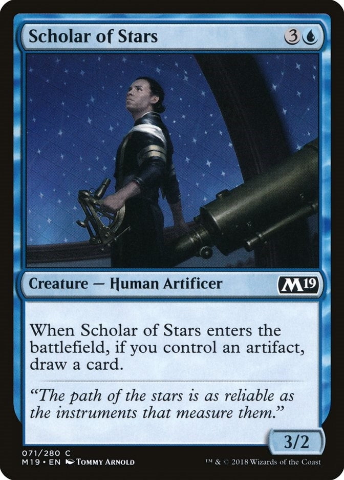 Image for Scholar of Stars (71) [Core Set 2019] - Magic: The Gathering