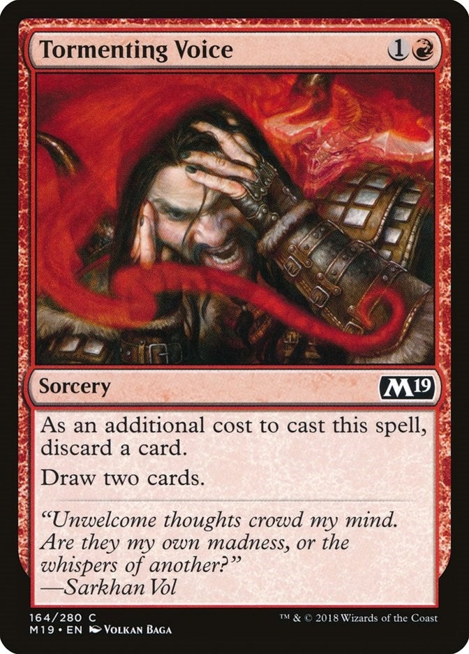 Image for Tormenting Voice (164) [Core Set 2019] - Magic: The Gathering