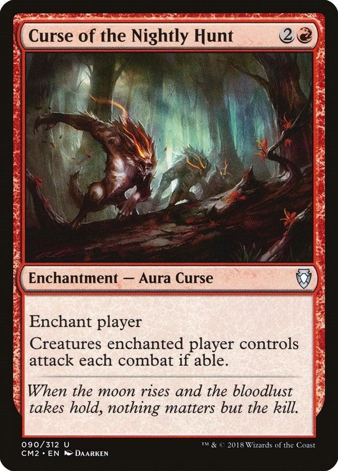 Image for Curse of the Nightly Hunt (90) [Commander Anthology Volume II] - Magic: The Gathering