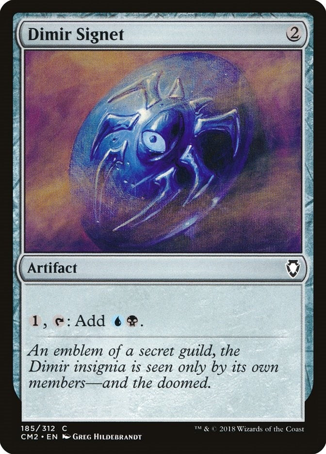 Image for Dimir Signet (185) [Commander Anthology Volume II] - Magic: The Gathering