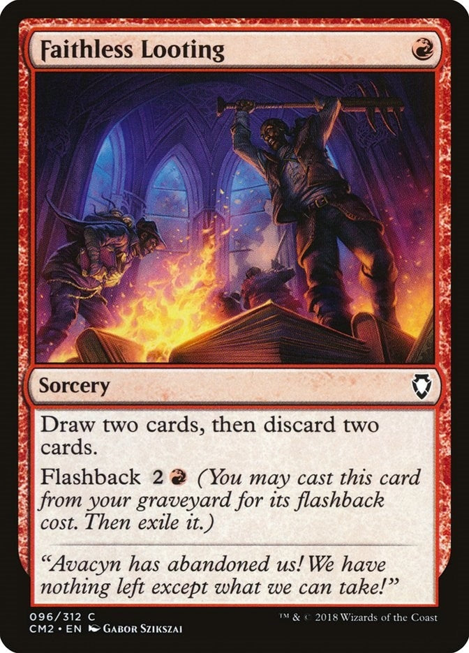 Image for Faithless Looting (96) [Commander Anthology Volume II] - Magic: The Gathering