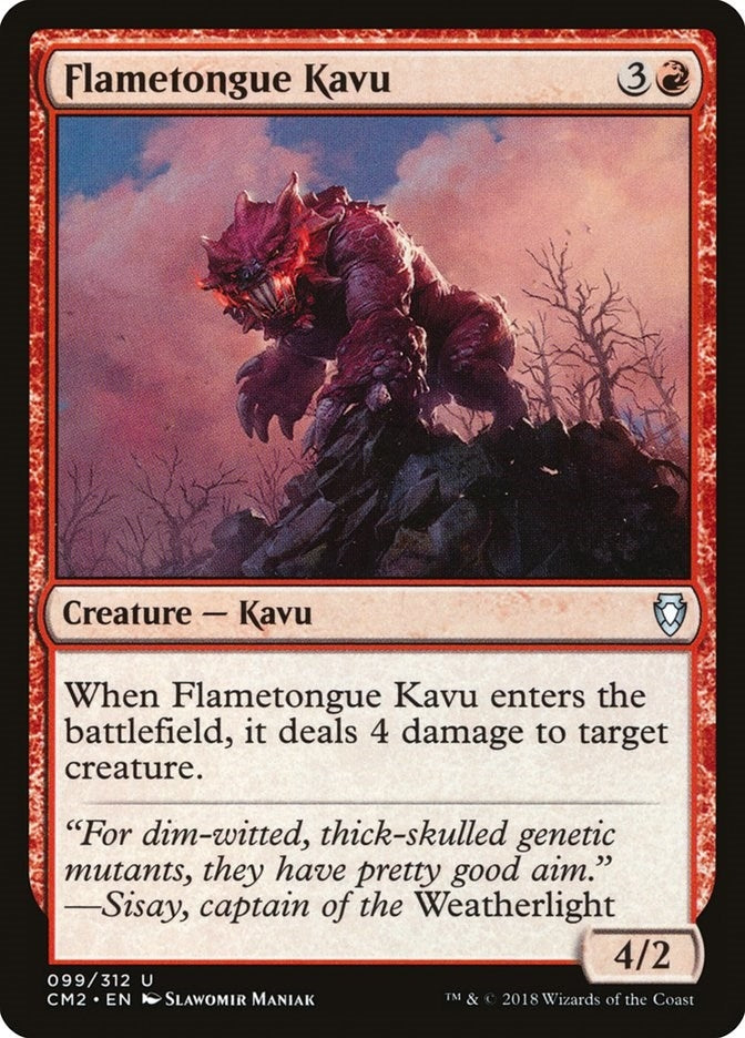 Image for Flametongue Kavu (99) [Commander Anthology Volume II] - Magic: The Gathering
