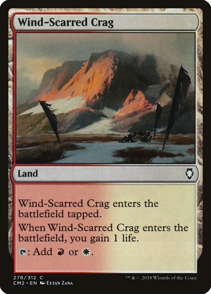 Image for Wind-Scarred Crag (278) [Commander Anthology Volume II] - Magic: The Gathering