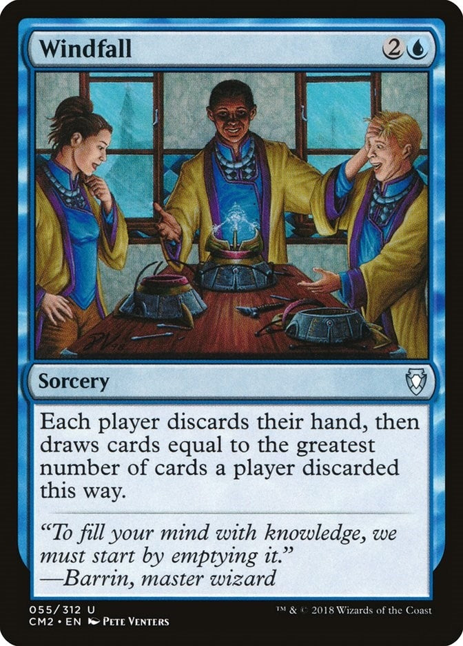 Image for Windfall (55) [Commander Anthology Volume II] - Magic: The Gathering