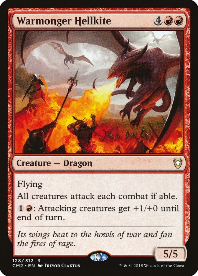 Image for Warmonger Hellkite (128) [Commander Anthology Volume II] - Magic: The Gathering