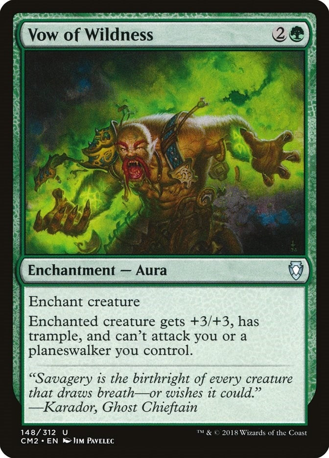 Image for Vow of Wildness (148) [Commander Anthology Volume II] - Magic: The Gathering