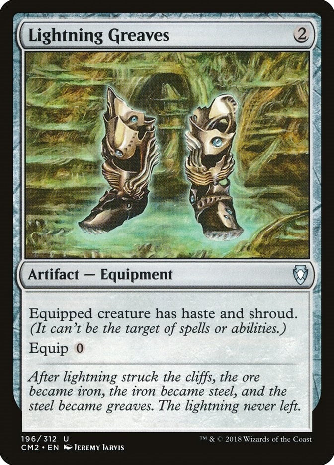 Image for Lightning Greaves (196) [Commander Anthology Volume II] - Magic: The Gathering
