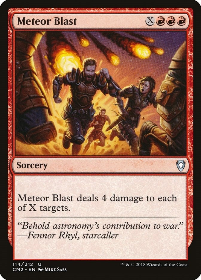 Image for Meteor Blast (114) [Commander Anthology Volume II] - Magic: The Gathering