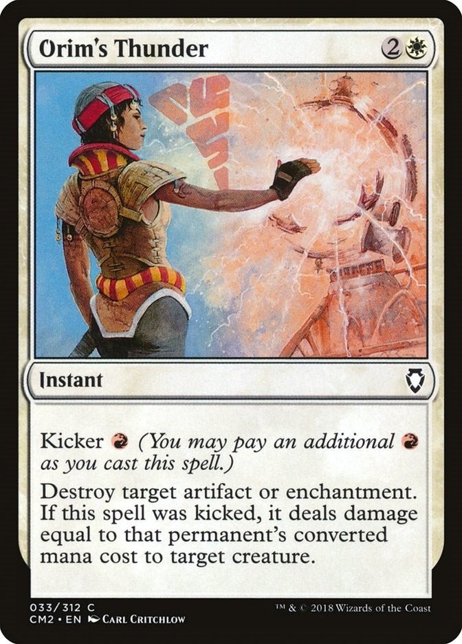 Image for Orim's Thunder (33) [Commander Anthology Volume II] - Magic: The Gathering
