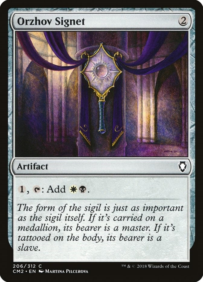 Image for Orzhov Signet (206) [Commander Anthology Volume II] - Magic: The Gathering