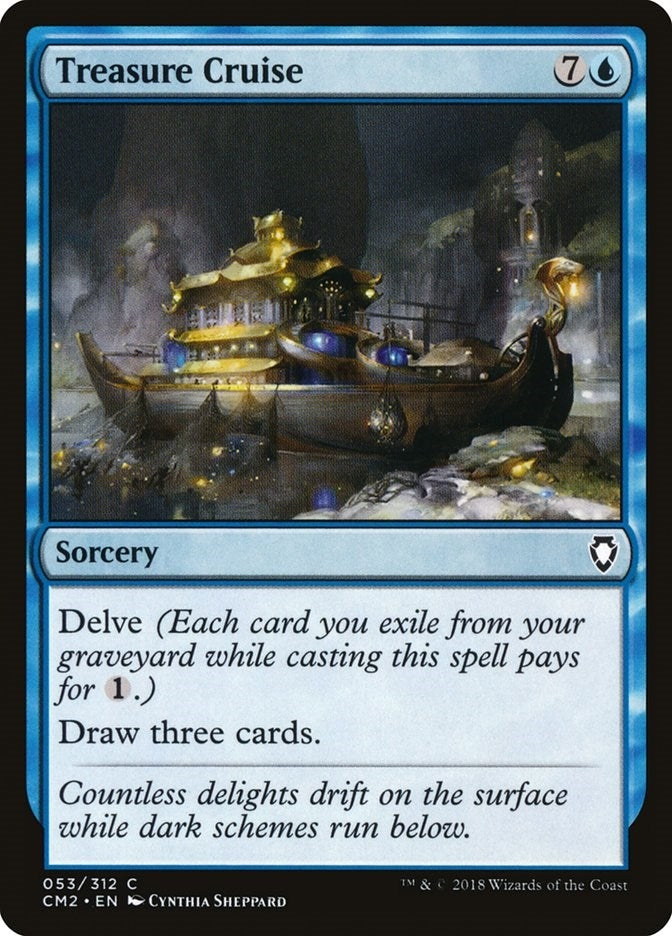 Image for Treasure Cruise (53) [Commander Anthology Volume II] - Magic: The Gathering