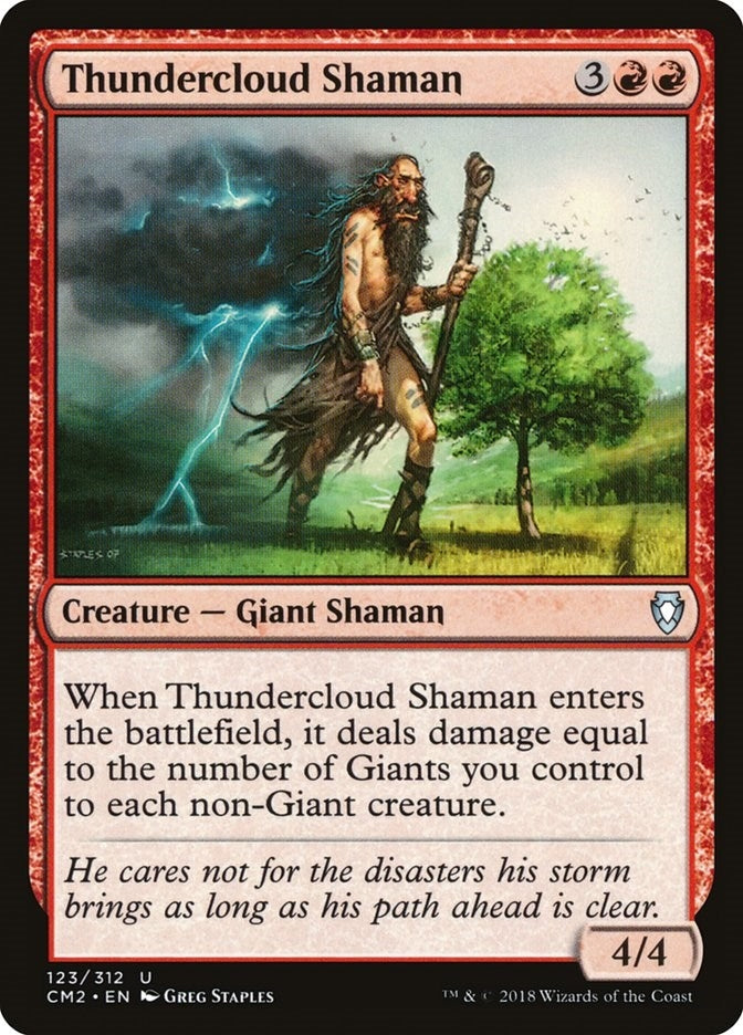 Image for Thundercloud Shaman (123) [Commander Anthology Volume II] - Magic: The Gathering