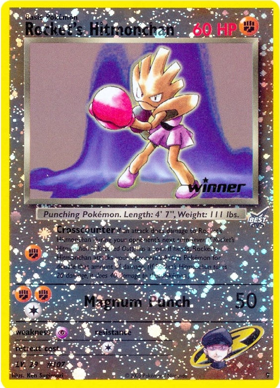 Image for Rocket's Hitmonchan - 9 [Winner] (009/009) [Best of Promos] - Pokemon