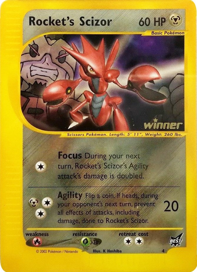 Image for Rocket's Scizor - 4 [Winner] (004/009) [Best of Promos] - Pokemon