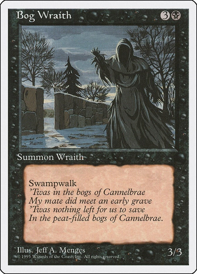 Image for Bog Wraith [Fourth Edition] - Magic: The Gathering