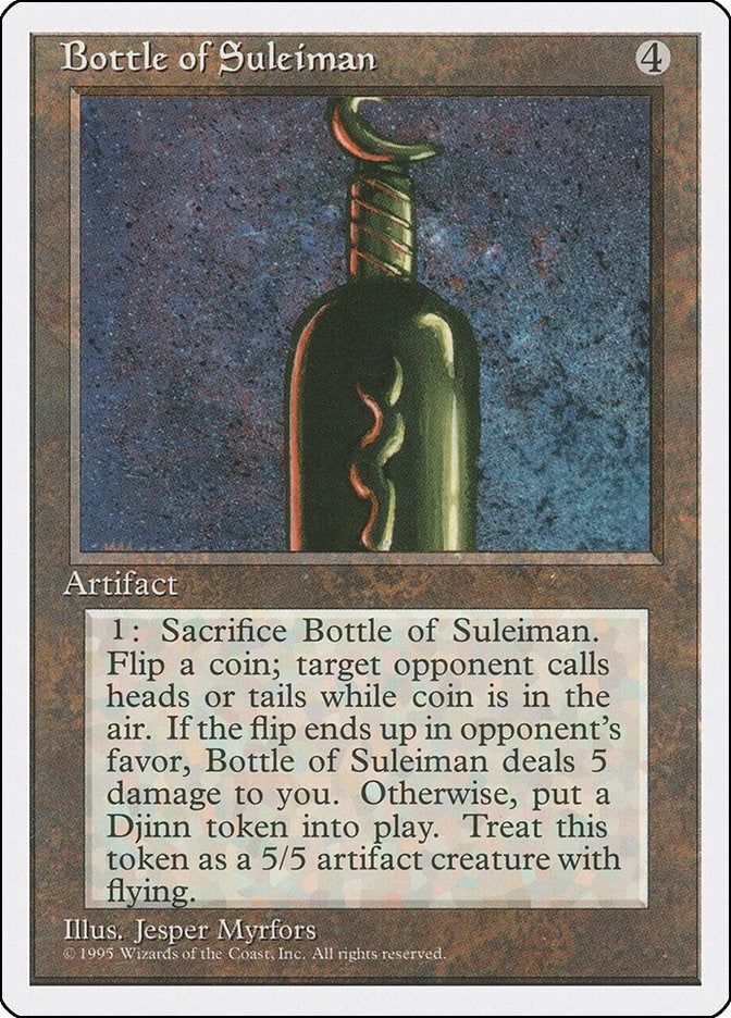 Image for Bottle of Suleiman [Fourth Edition] - Magic: The Gathering