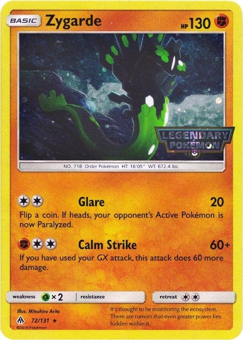 Image for Zygarde - 72/131 (Cosmos Holo) (072/131) [Miscellaneous Cards & Products] - Pokemon