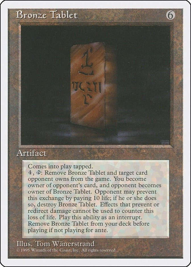 Image for Bronze Tablet [Fourth Edition] - Magic: The Gathering