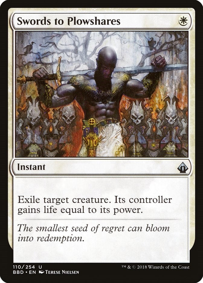 Image for Swords to Plowshares (110) [Battlebond] - Magic: The Gathering