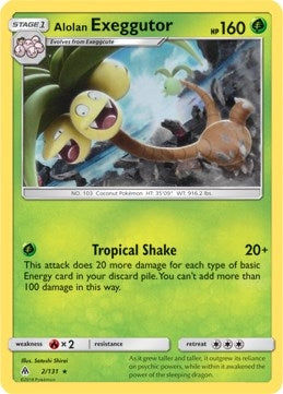 Image for Alolan Exeggutor - 2/131 (SM Forbidden Light) (002/131) [Deck Exclusives] - Pokemon