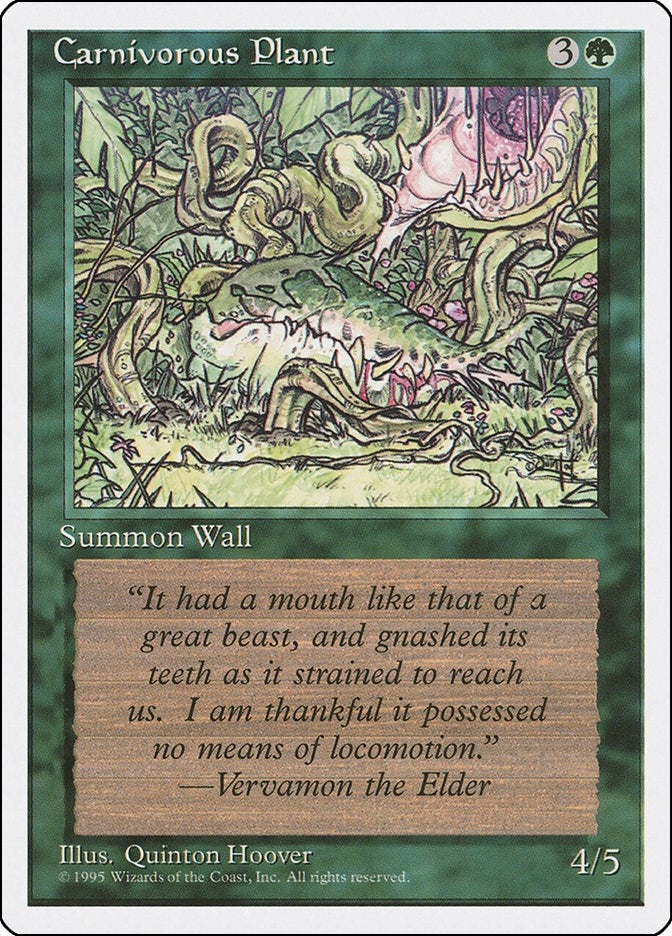 Image for Carnivorous Plant [Fourth Edition] - Magic: The Gathering