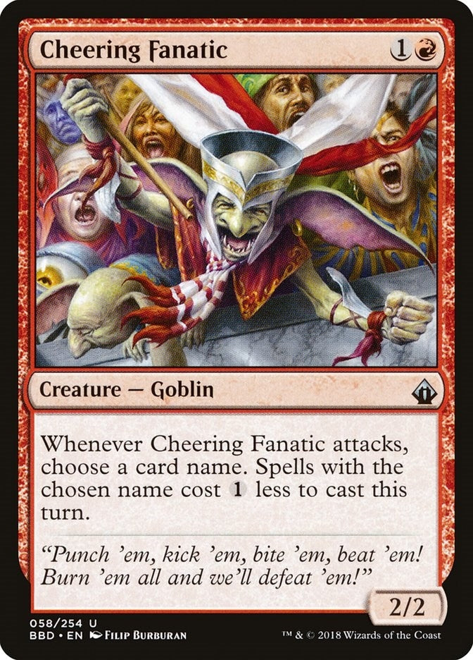 Image for Cheering Fanatic (58) [Battlebond] - Magic: The Gathering