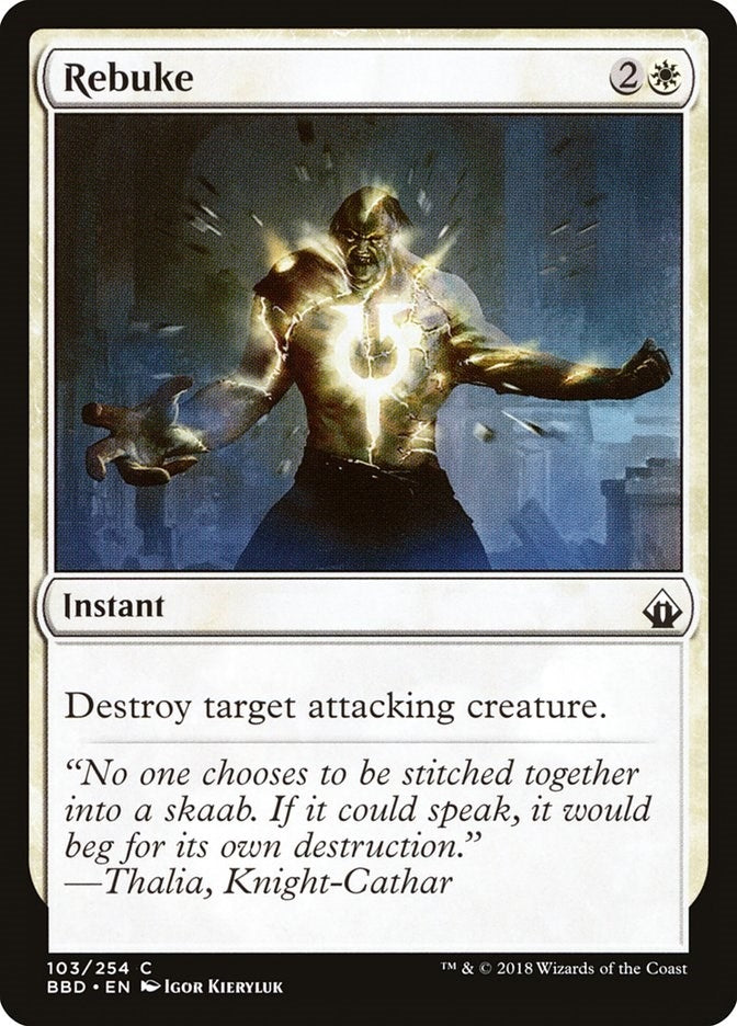 Image for Rebuke (103) [Battlebond] - Magic: The Gathering
