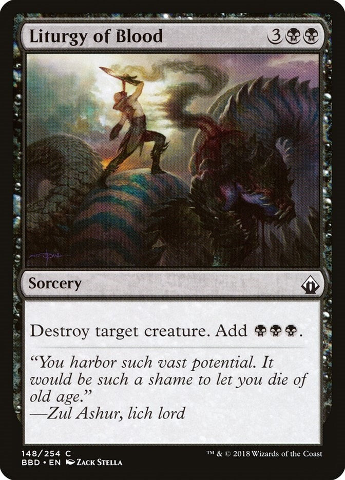 Image for Liturgy of Blood (148) [Battlebond] - Magic: The Gathering