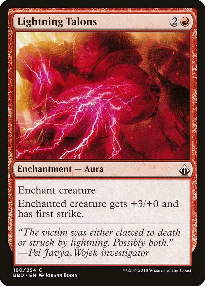 Image for Lightning Talons (180) [Battlebond] - Magic: The Gathering
