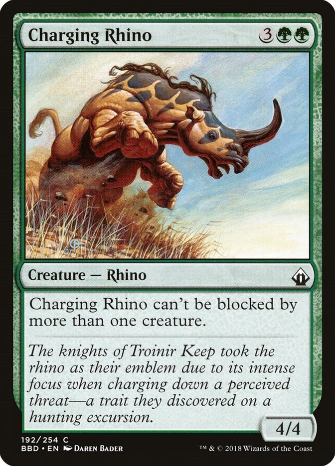 Image for Charging Rhino (192) [Battlebond] - Magic: The Gathering