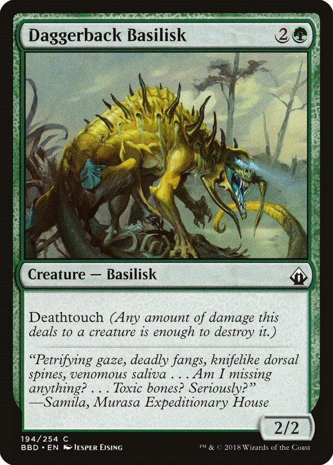 Image for Daggerback Basilisk (194) [Battlebond] - Magic: The Gathering