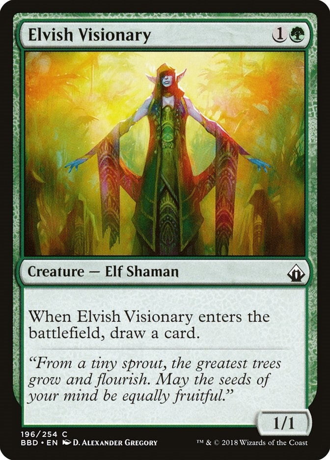 Image for Elvish Visionary (196) [Battlebond] - Magic: The Gathering
