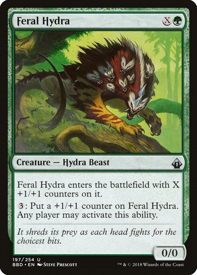 Image for Feral Hydra (197) [Battlebond] - Magic: The Gathering