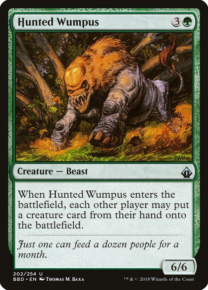 Image for Hunted Wumpus (202) [Battlebond] - Magic: The Gathering