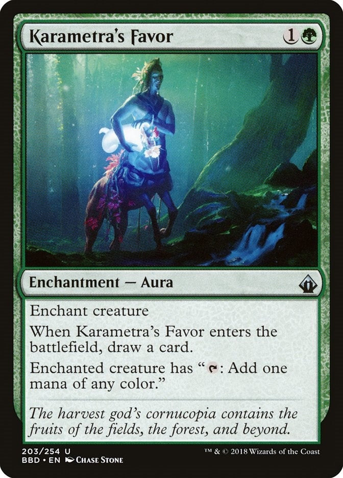 Image for Karametra's Favor (203) [Battlebond] - Magic: The Gathering
