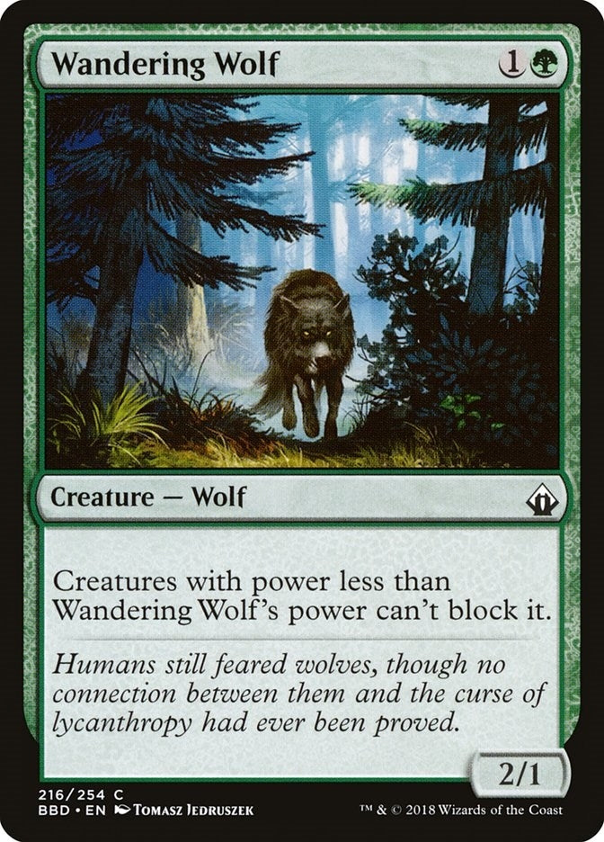Image for Wandering Wolf (216) [Battlebond] - Magic: The Gathering