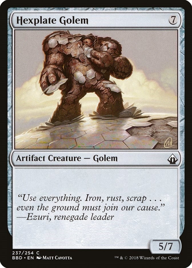 Image for Hexplate Golem (237) [Battlebond] - Magic: The Gathering