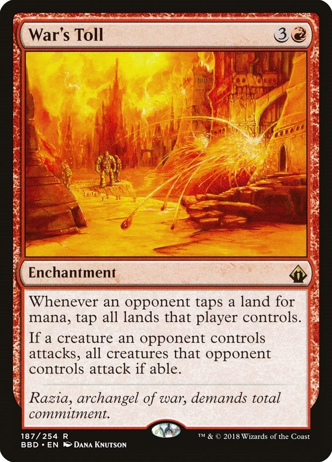 Image for War's Toll (187) [Battlebond] - Magic: The Gathering