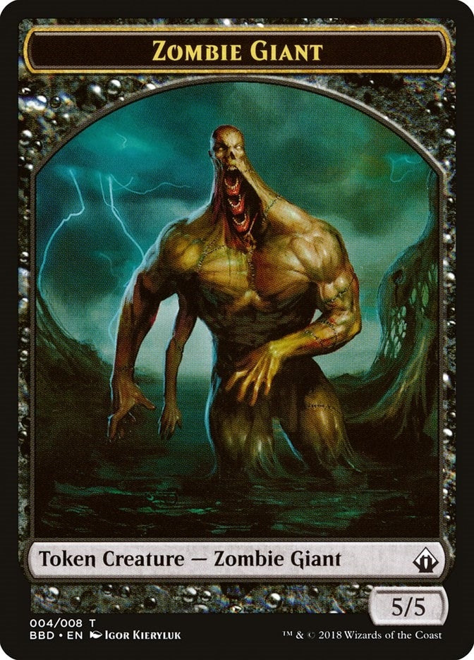 Image for Zombie Giant Token (4) [Battlebond] - Magic: The Gathering