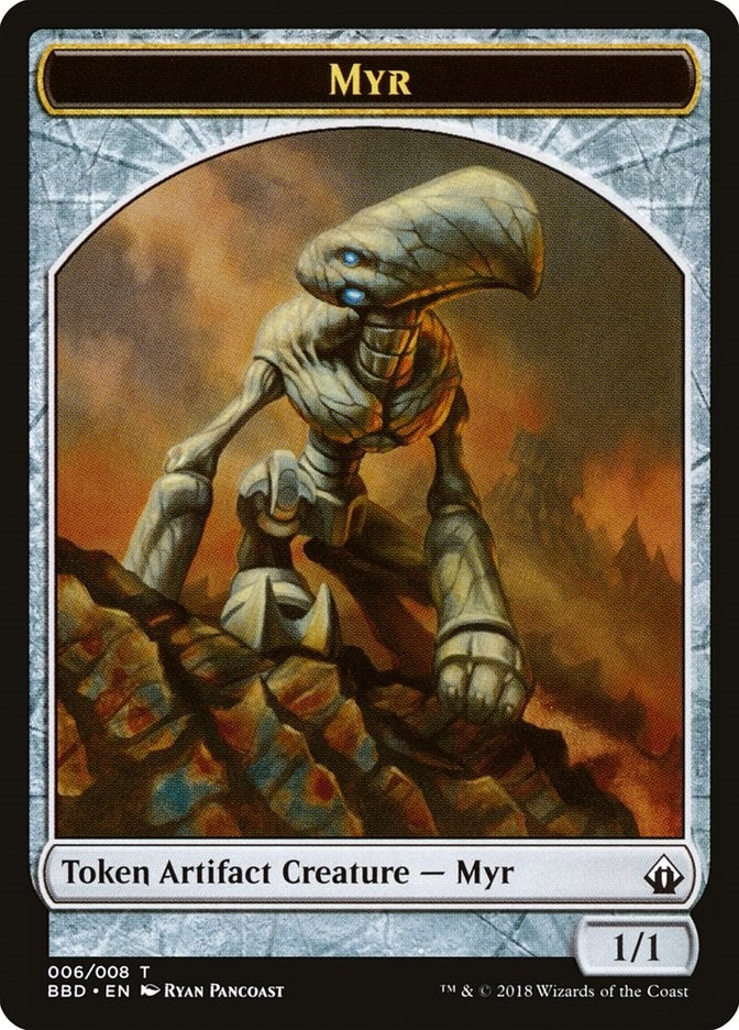 Image for Myr Token (6) [Battlebond] - Magic: The Gathering