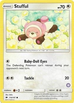 Image for Stufful (12) (110/147) [SM Trainer Kit: Alolan Sandslash & Alolan Ninetales] - Pokemon