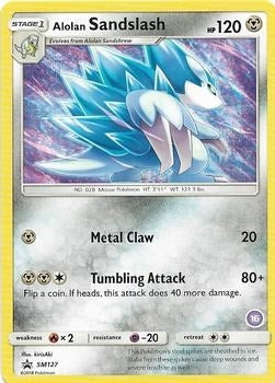 Image for Alolan Sandslash (16) (SM127) [SM Trainer Kit: Alolan Sandslash & Alolan Ninetales] - Pokemon